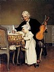 Eduard Charlemont Canvas Paintings - The Music Lesson